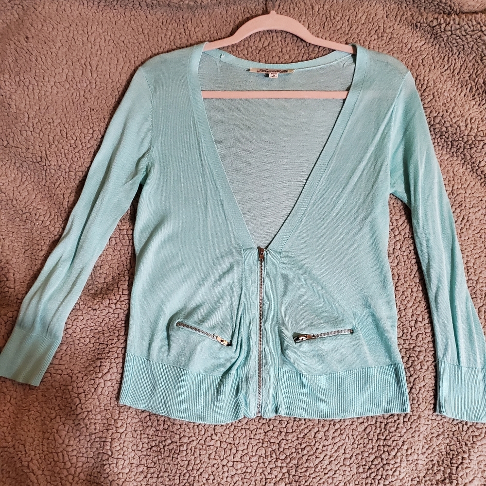 ANNABELLA HALF ZIP CARDIGAN